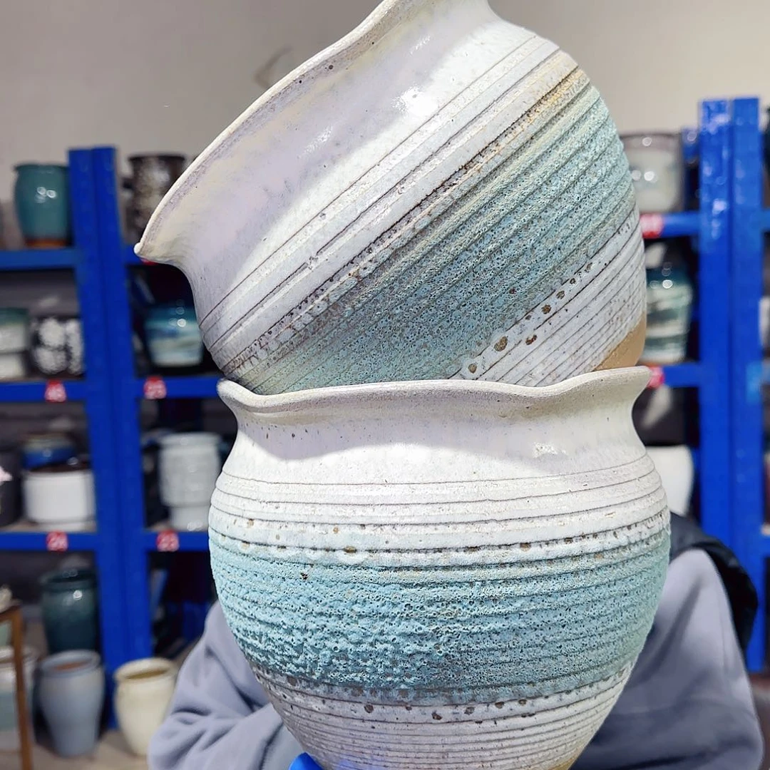 紫砂花盆高18口20