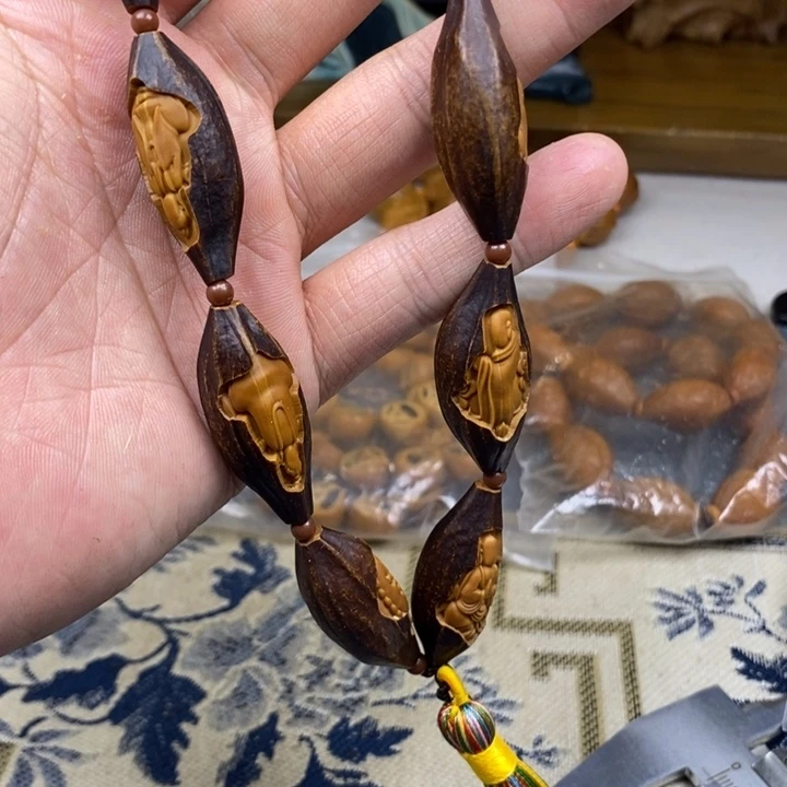 橄榄核手串/手链橄榄核雕工艺手串
