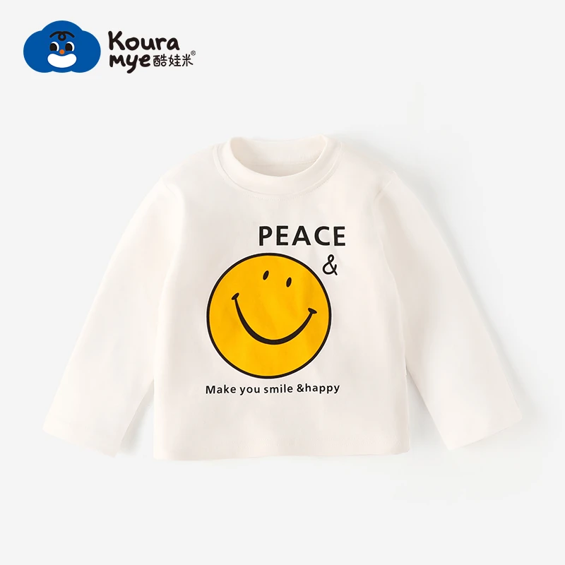 春秋儿童中小童打底上衣男童女童亲子装长袖圆领卫衣