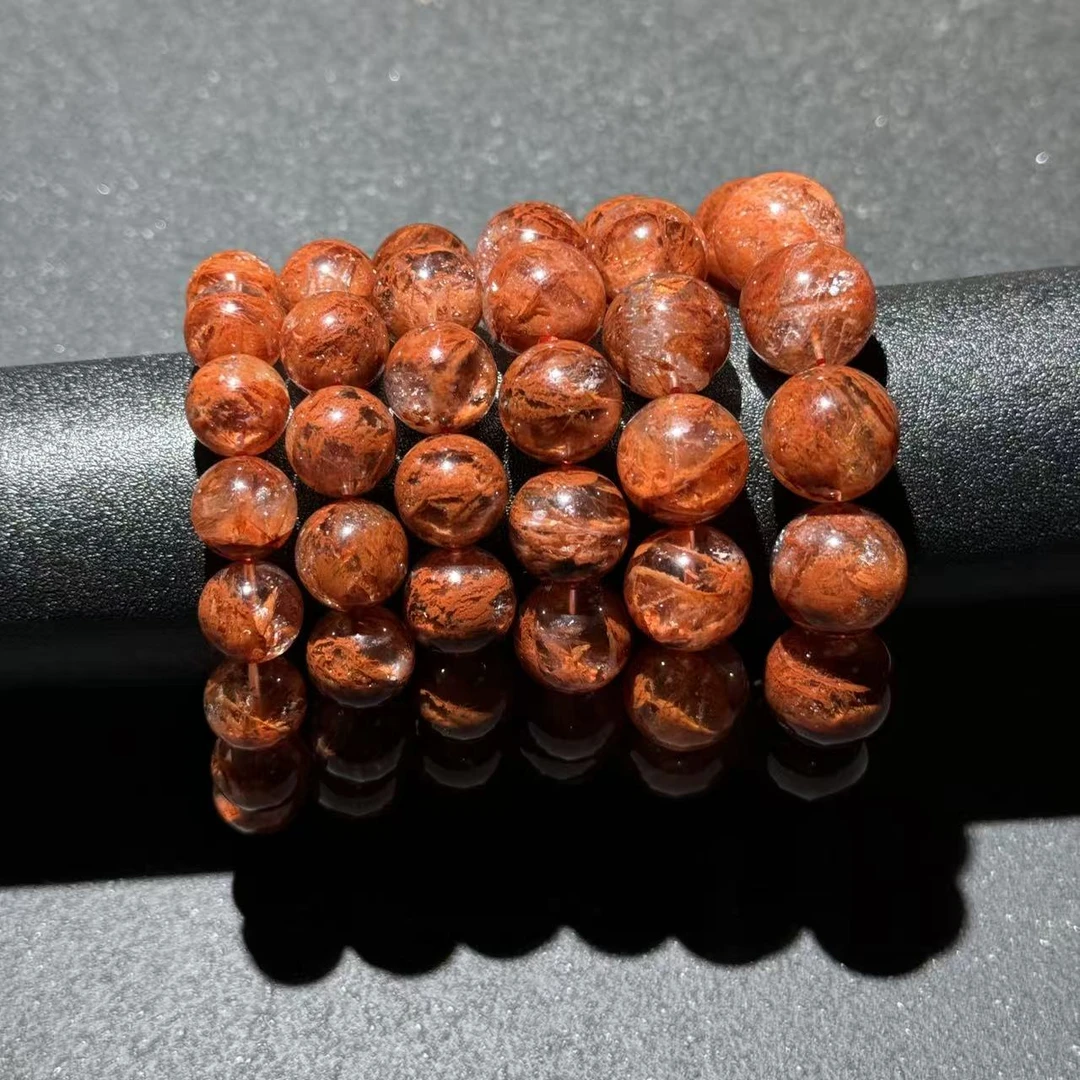 【云禧珠宝】收藏级枫叶幽灵水晶单圈手串DS101001-多样性发其一