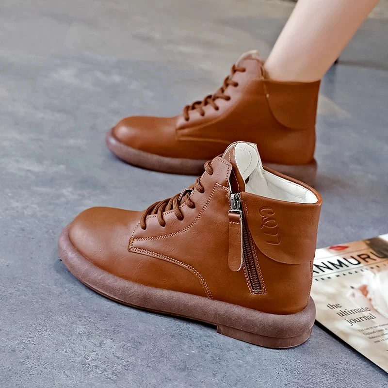 秋冬新款女士英伦风经典百搭马丁靴CQ91