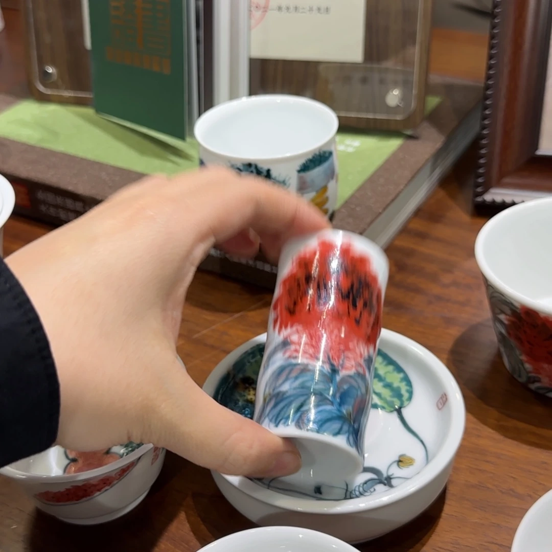 瓷片陶瓷作品 陶瓷手绘