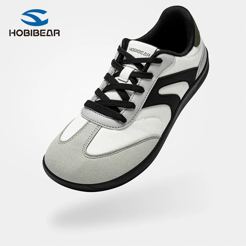 HOBIBEAR男士德训鞋2025秋冬百搭男女款赤足宽楦鞋休闲通勤大头鞋