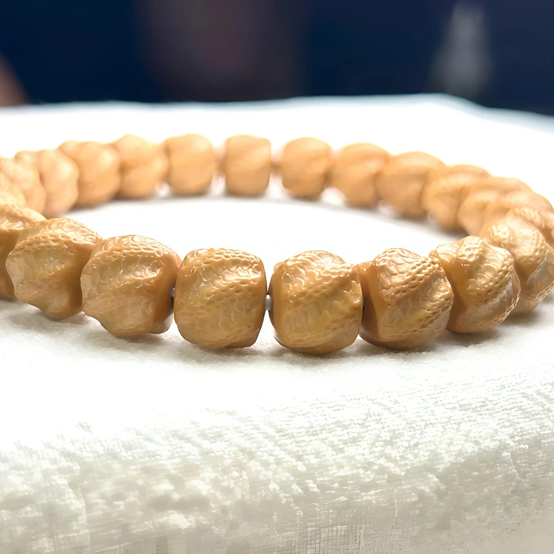 万相出品  猴头核桃 精工“灵蛇听吟”匠心制作 全品无暇手串