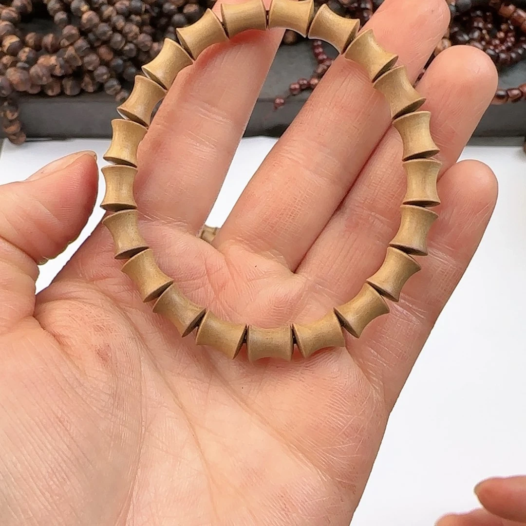 檀香木手串/手链7×9竹节正区老山檀香