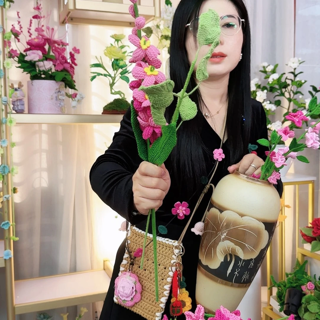 手工钩织设计花束