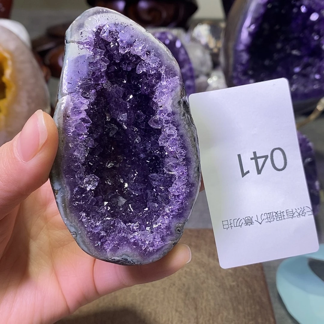 紫晶珠宝半成品未镶嵌