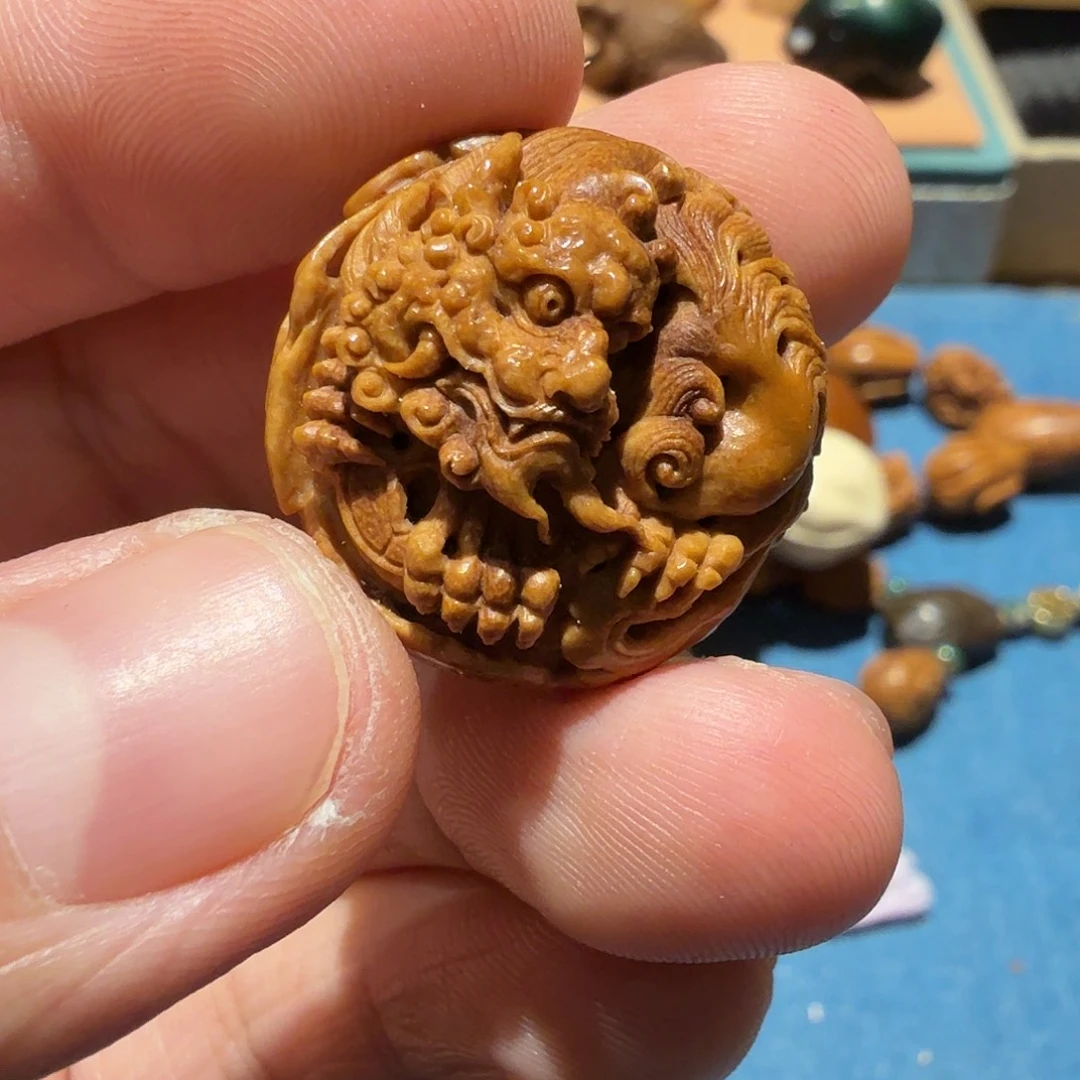 瑀***观手串/手链橄榄核核雕单籽