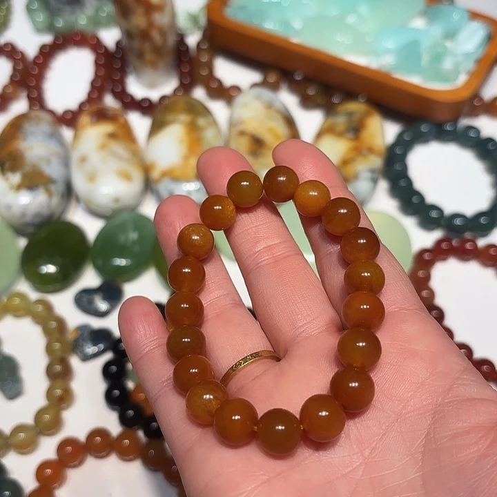 蛇纹石玉未镶嵌手串