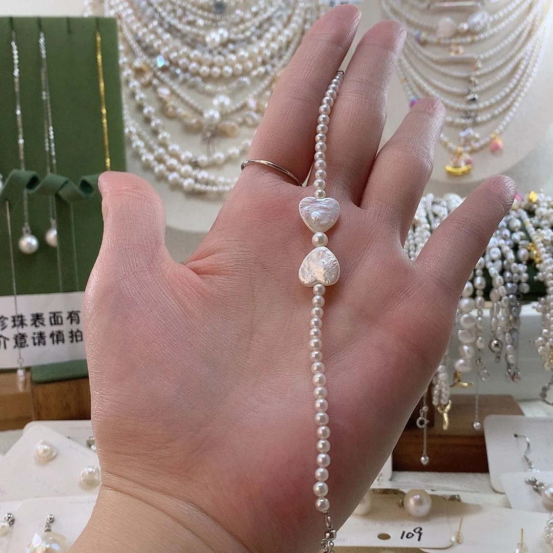 手绳淡水珍珠银S925镶嵌