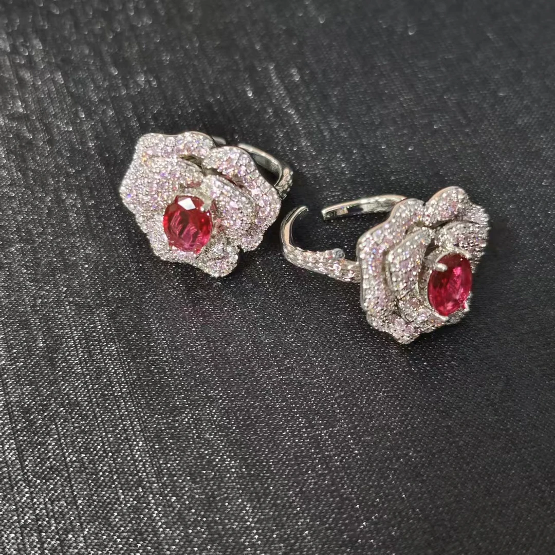 XJ岚霏甄选》流光溢彩时尚大气首饰戒指JZ0026