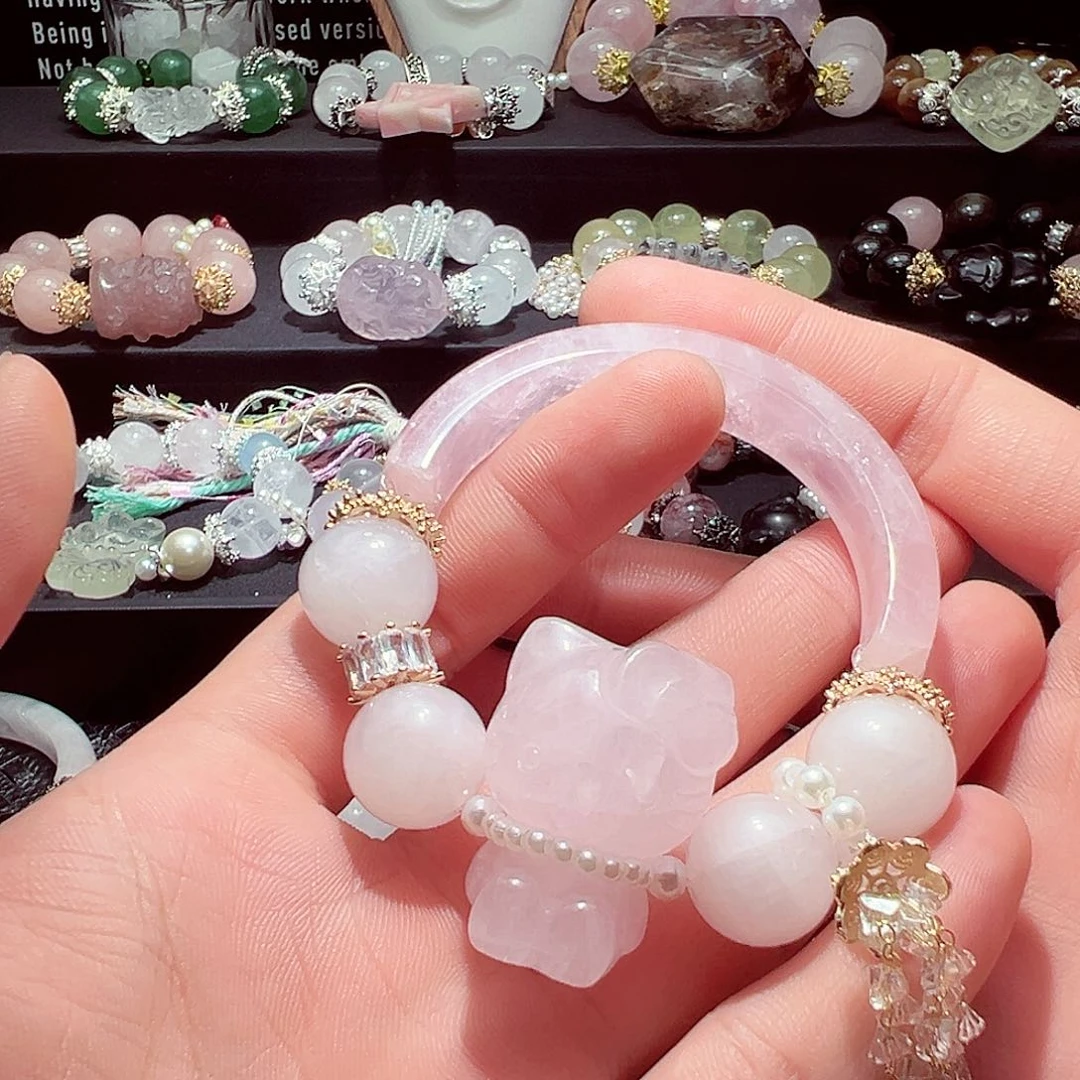 嗨***一水晶手链未镶嵌水晶手链