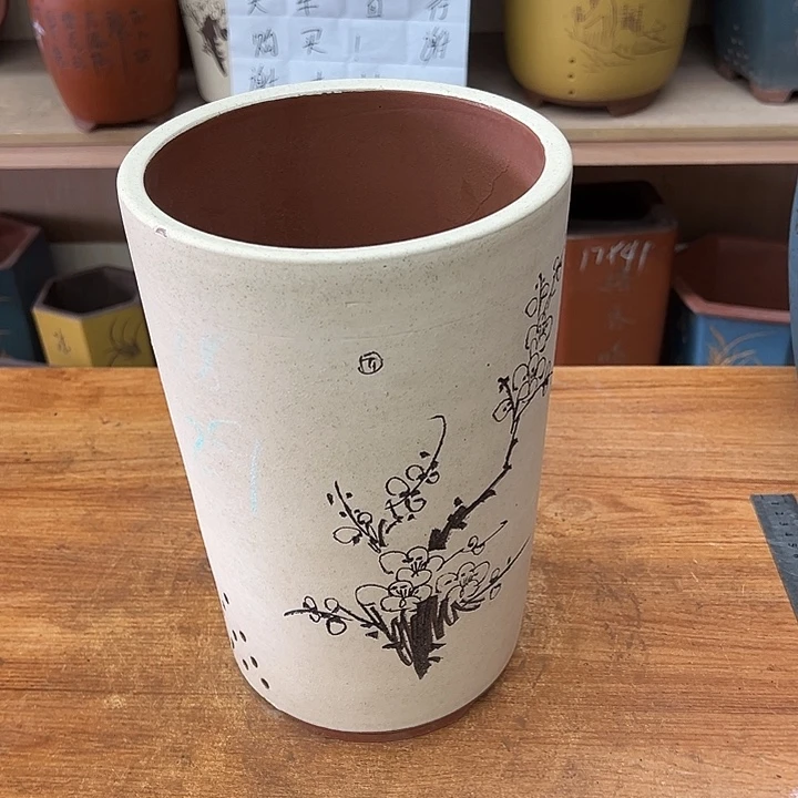 紫砂花盆，透气花盆