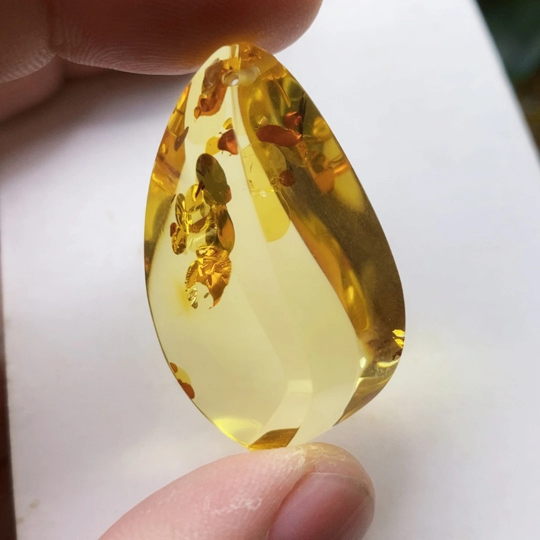 【闪购商品】琥珀（花珀）吊坠(不含链)未镶嵌