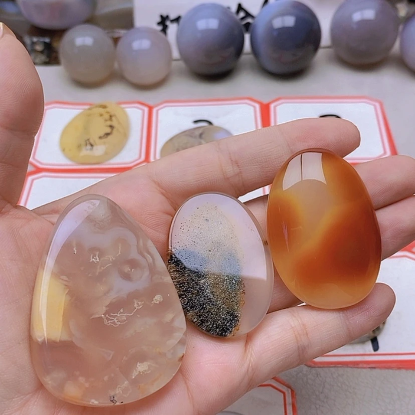 【闪购商品】玛瑙/玉髓未镶嵌珠宝半成品云*灵