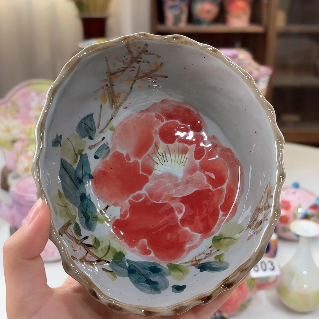 景德镇手绘高温釉下彩陶瓷茶具