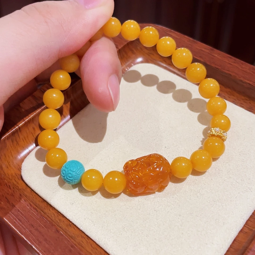 蜜蜡手链未镶嵌手串