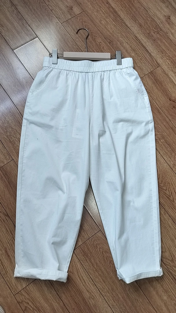 水淼2025夏季新棉料有弹力萝卜裤0480