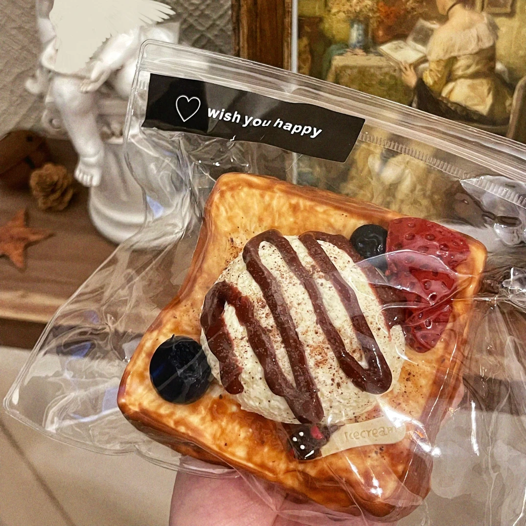 手工DIY香草冰淇淋吐司硅胶捏捏乐解压玩具默认微瑕肌小力