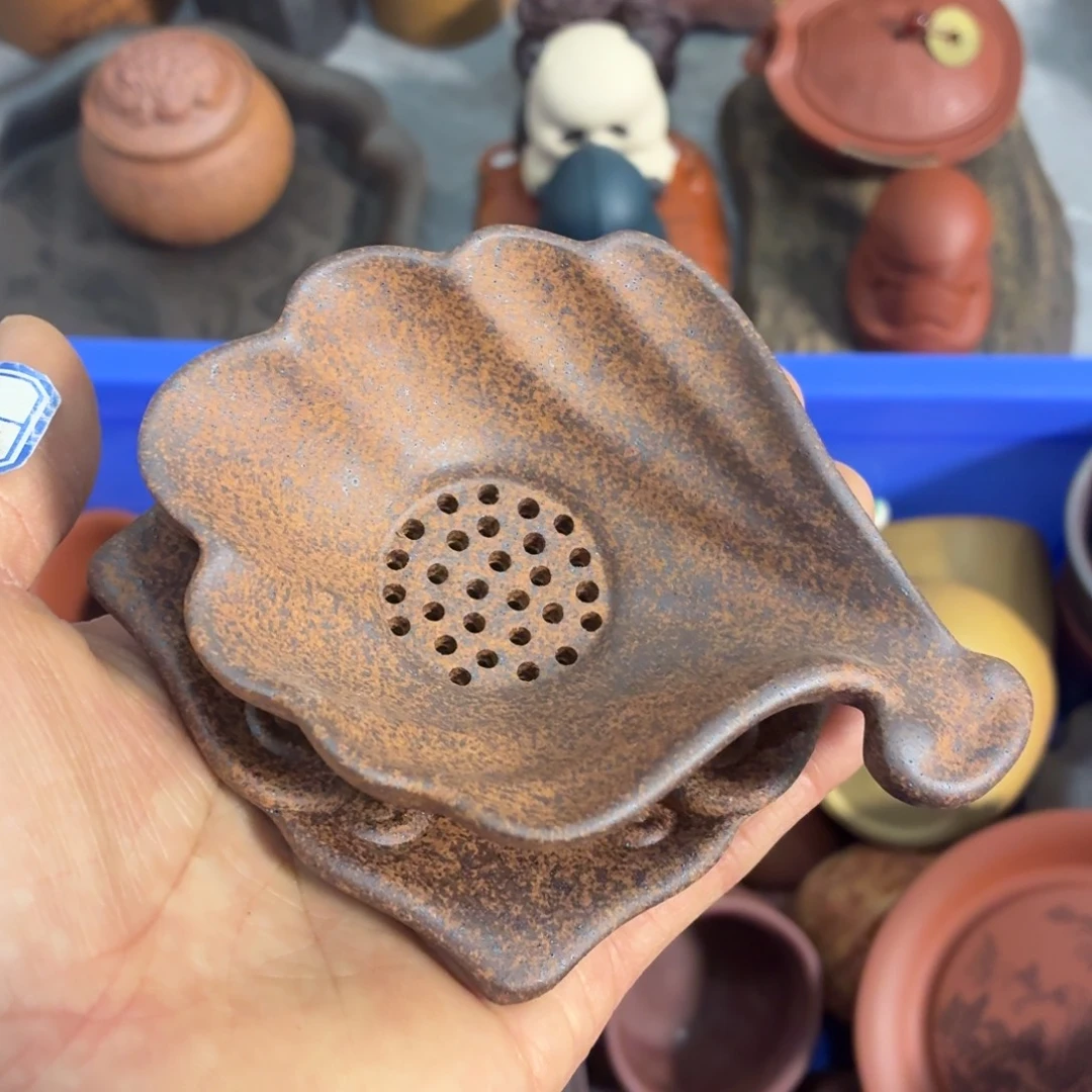 紫砂茶杯放漏放漏放大漏了