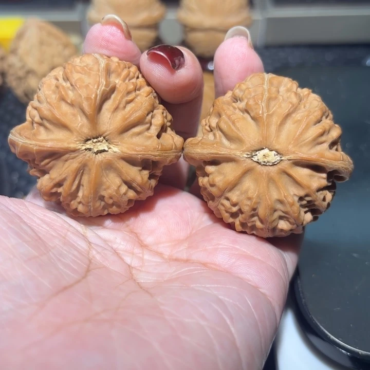 文玩核桃把件42肉球宫灯