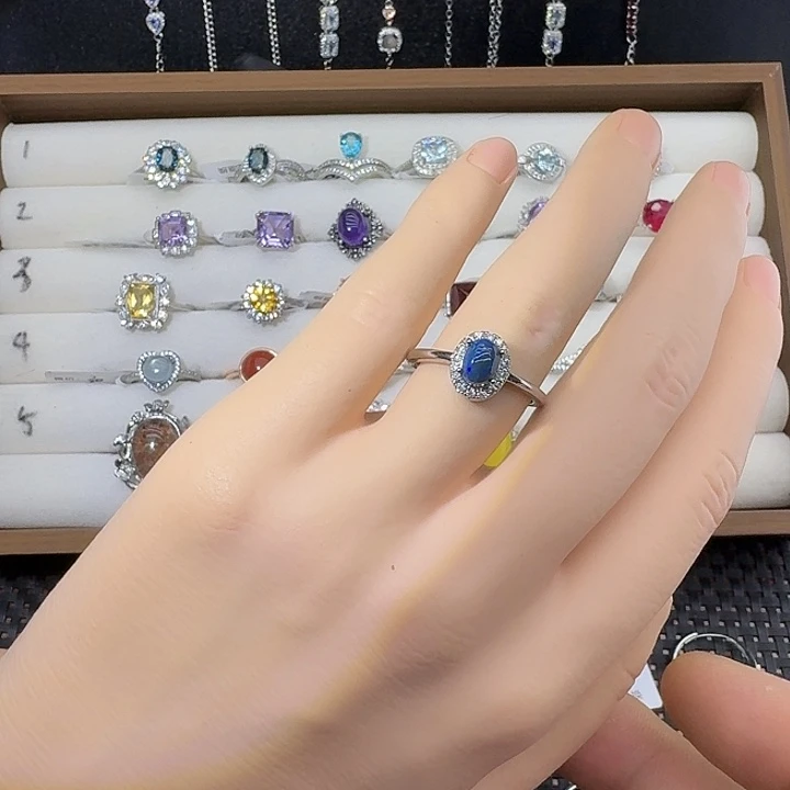 欧泊银S925镶嵌戒指