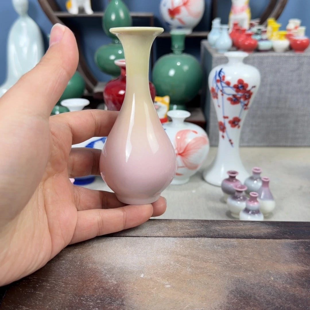 陶瓷手工小花器摆件