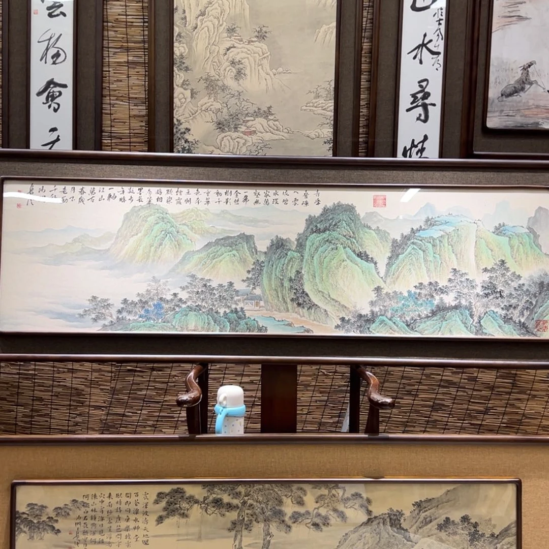 老***辑国画亲笔手绘作品