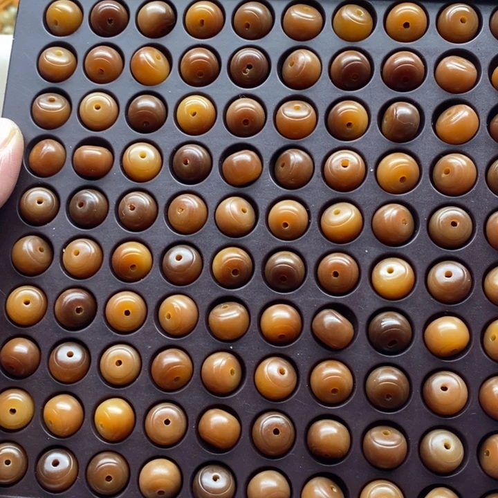 吊坠白玉菩提瑕疵12-9焦糖苹果120颗