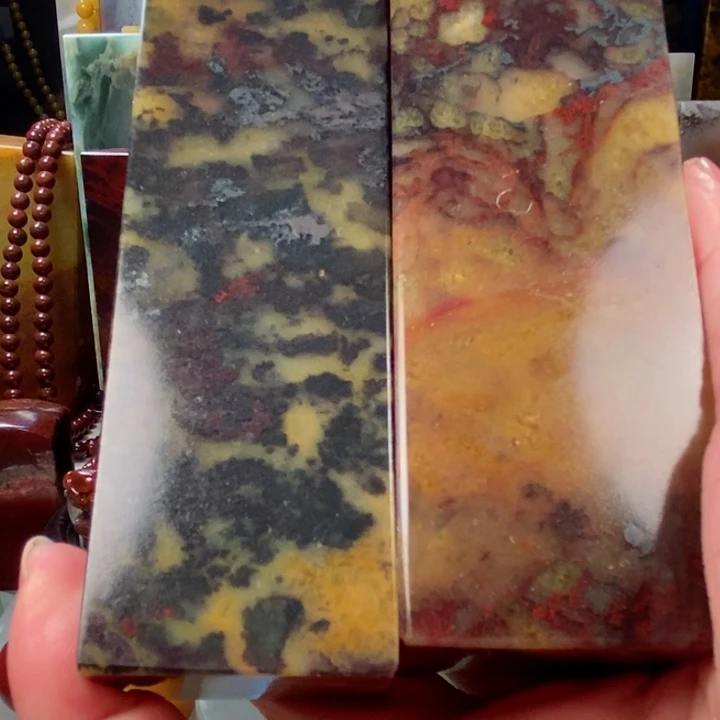 石英质玉印章未镶嵌军**梦