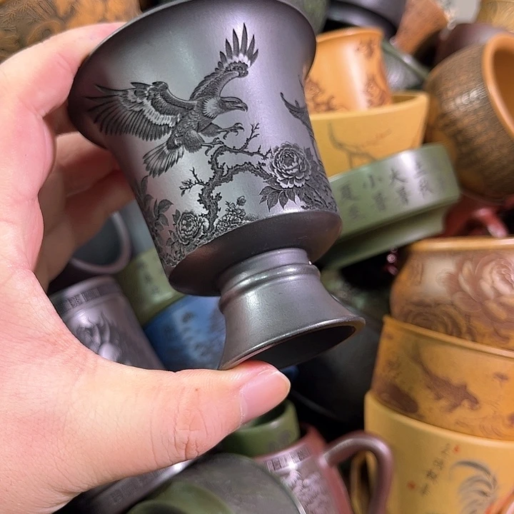 茶杯紫砂全手工紫砂主人杯