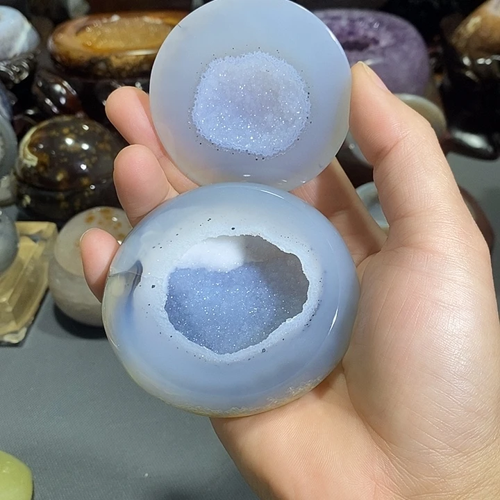 摆件未镶嵌紫晶蓝软雪景