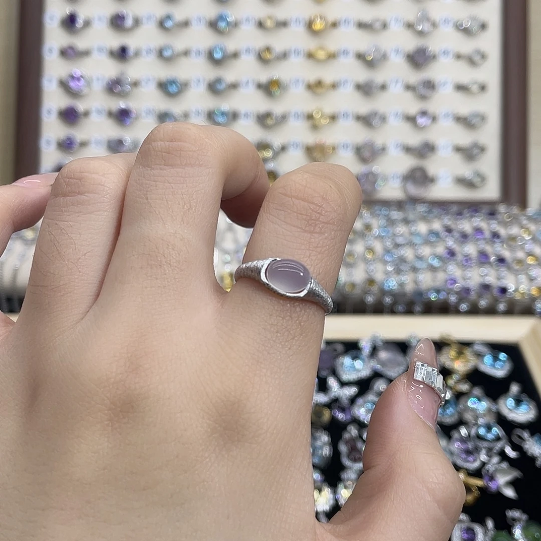 想***难岫玉银S925镶嵌戒指