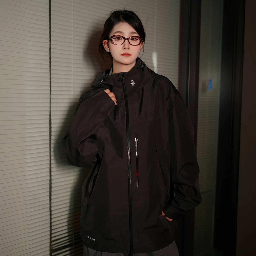 VOLCOM新款户外透气防风防油防水秋冬保暖冲锋衣AE43BC09DR