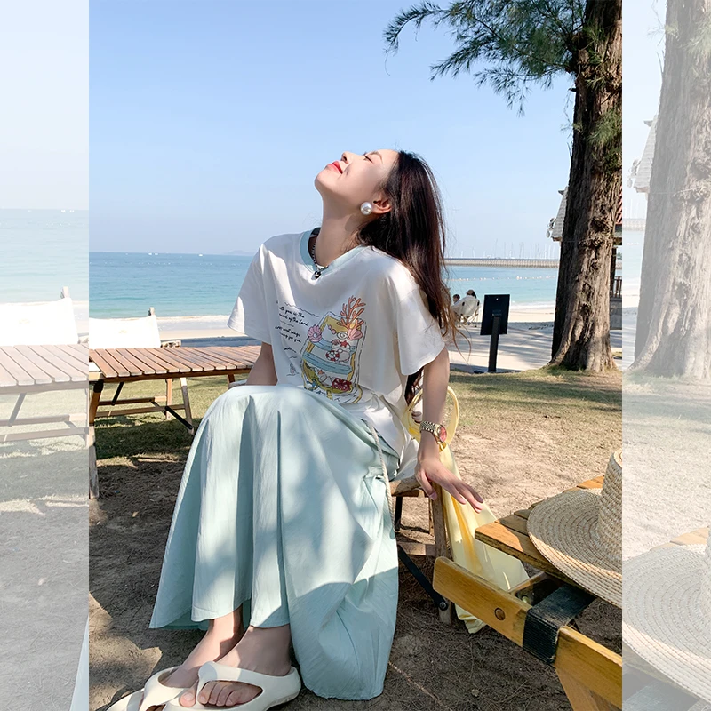 曾小咸 夏季宽松显瘦印花t恤女Z251TS0056