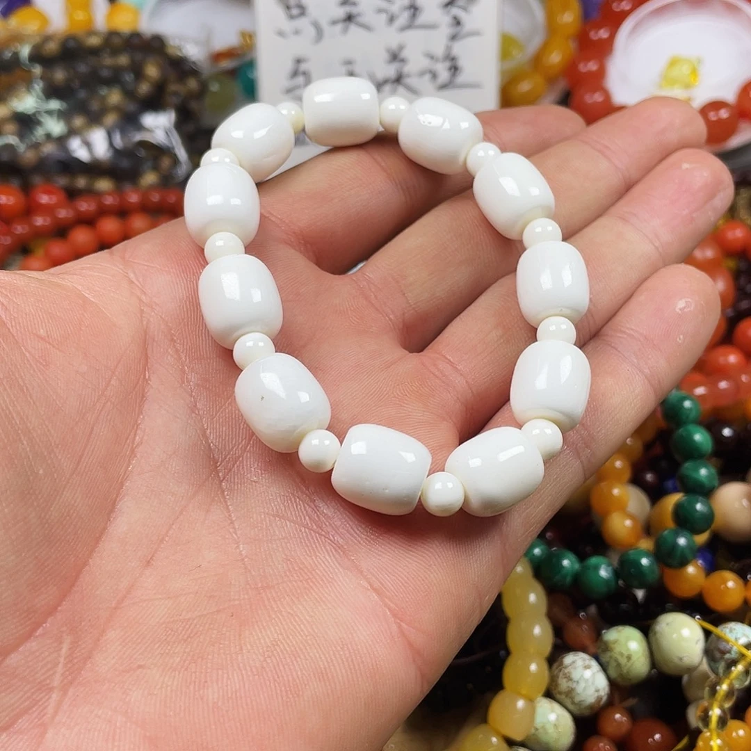 苹***果玛瑙/玉髓未镶嵌手链54041