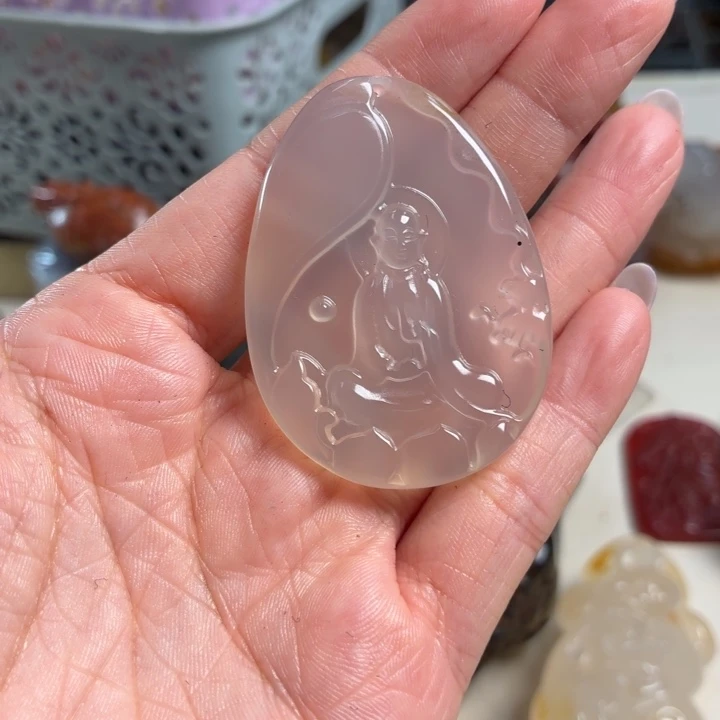 玛瑙/玉髓未镶嵌吊坠(不含链)