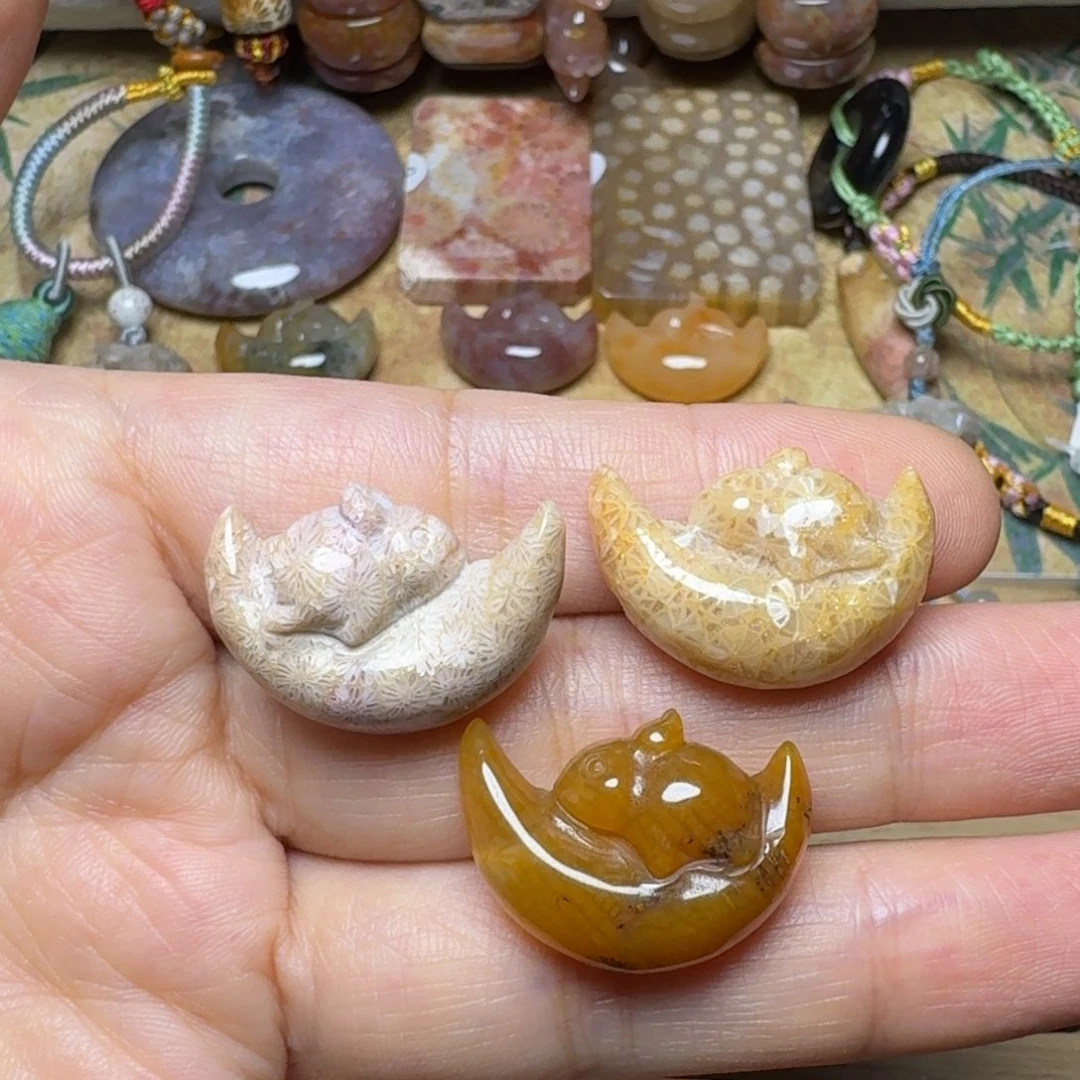 麦***兜硅化玉60-50，35，20未镶嵌