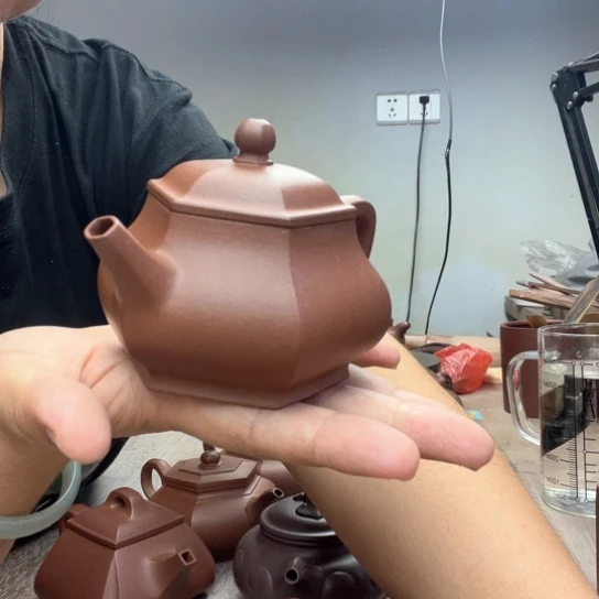 茶壶紫砂国***工泥料底槽清