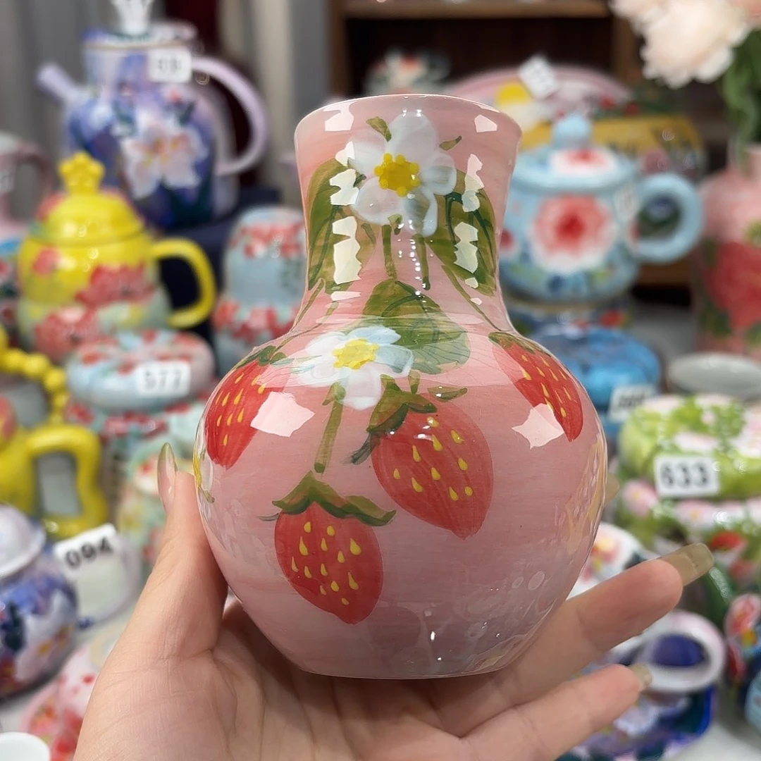 景德镇手绘高温釉下彩陶瓷茶具