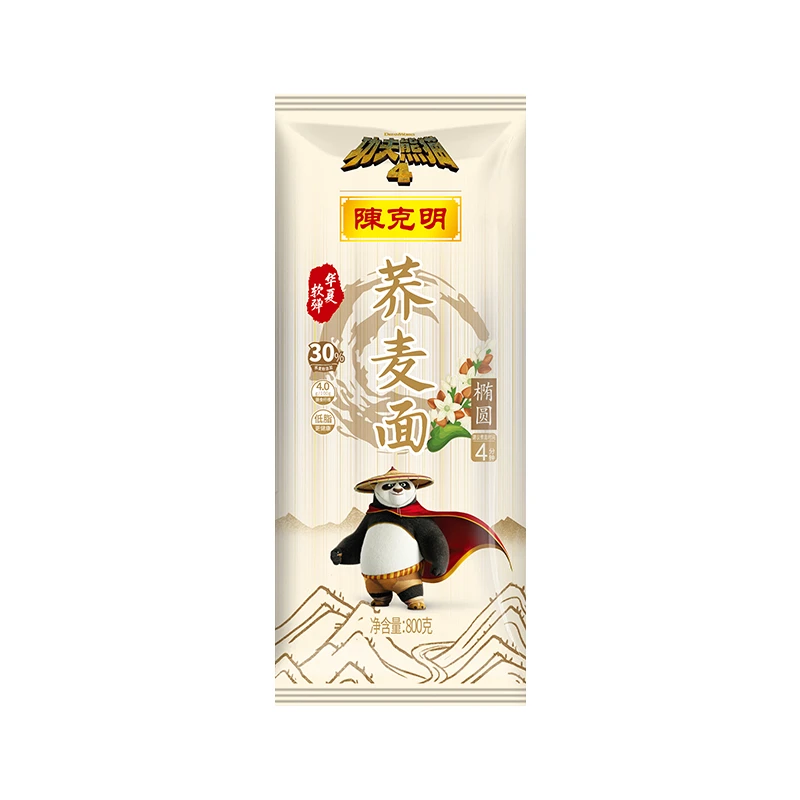 陈克明华夏软弹椭圆荞麦面800g/袋