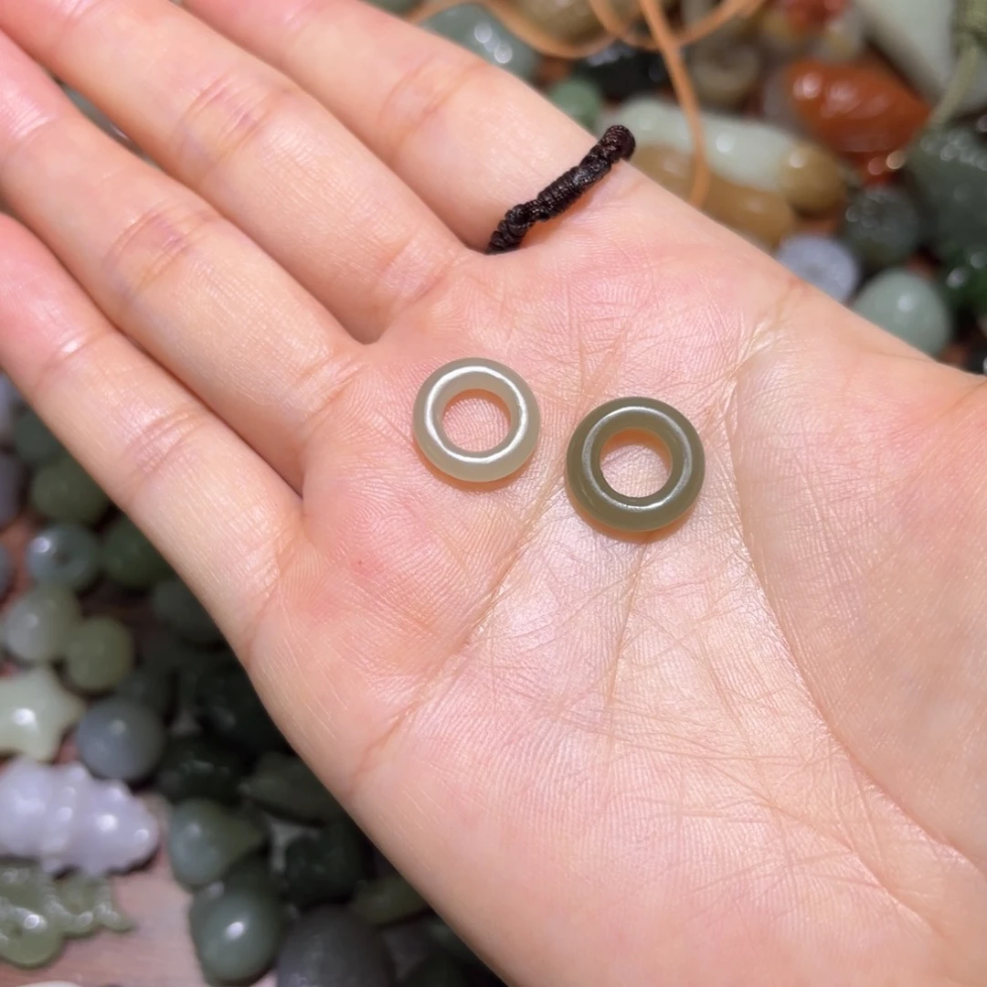 和田玉珠宝半成品未镶嵌安**你