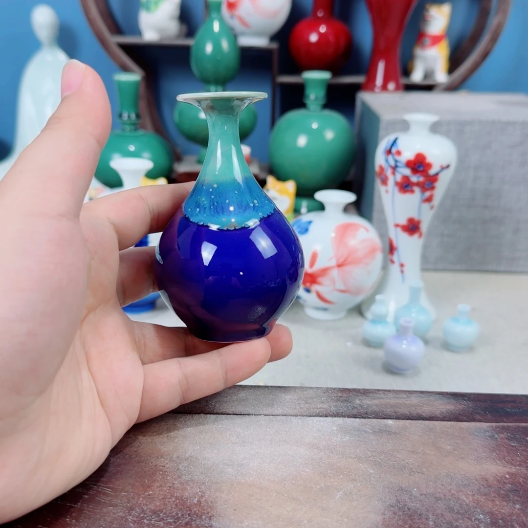 陶瓷手工小花器摆件