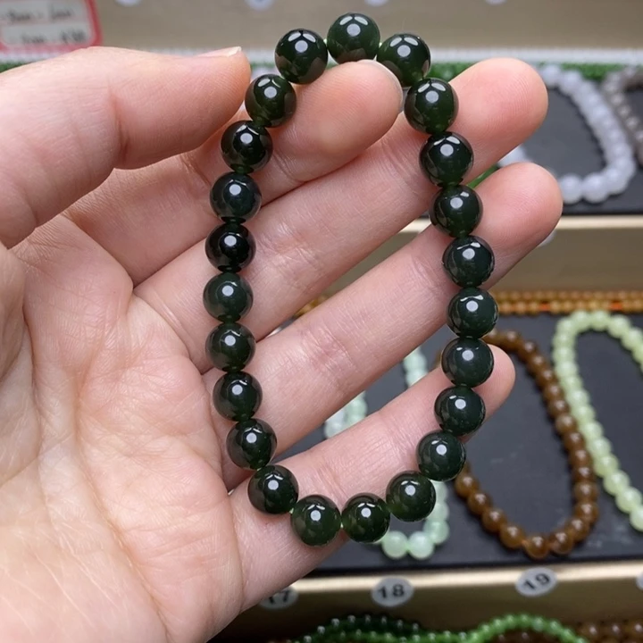 和田玉未镶嵌手链