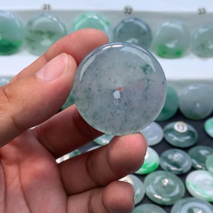 颈饰未镶嵌翡翠缅甸天然A货翡翠38.2-6.3