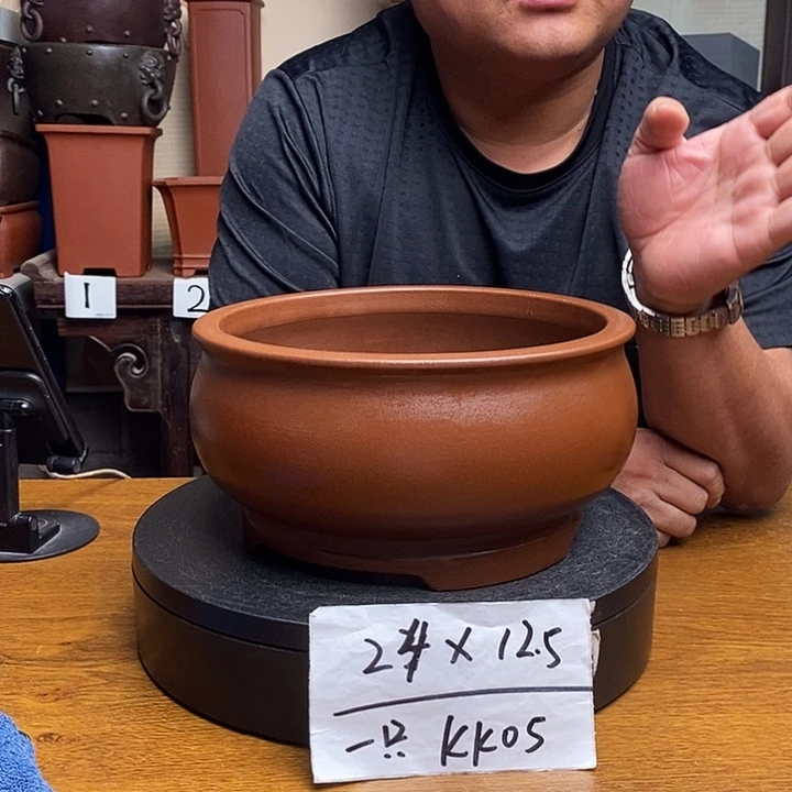 紫砂花盆货号一只KK05