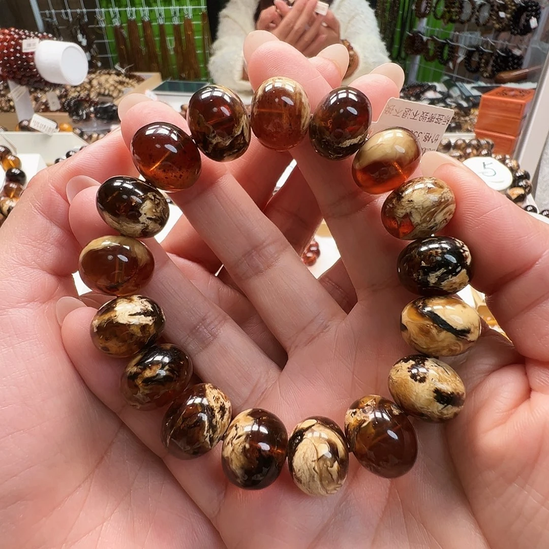 宝***4琥珀未镶嵌裸石抚顺琥珀15溶洞