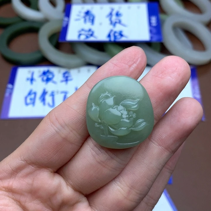 和田玉珠宝半成品未镶嵌