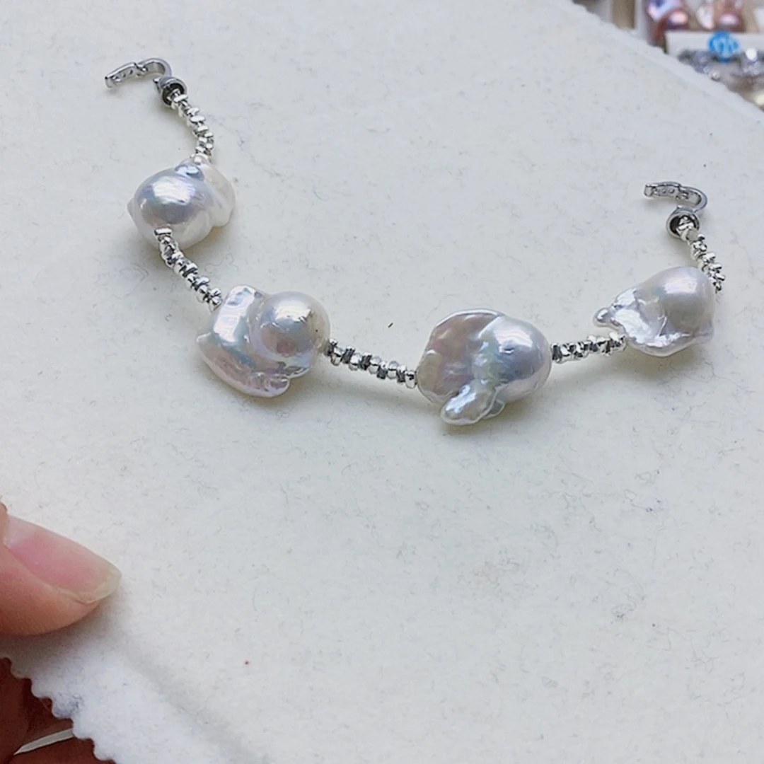 【闪购商品】淡水珍珠耳饰银S925镶嵌