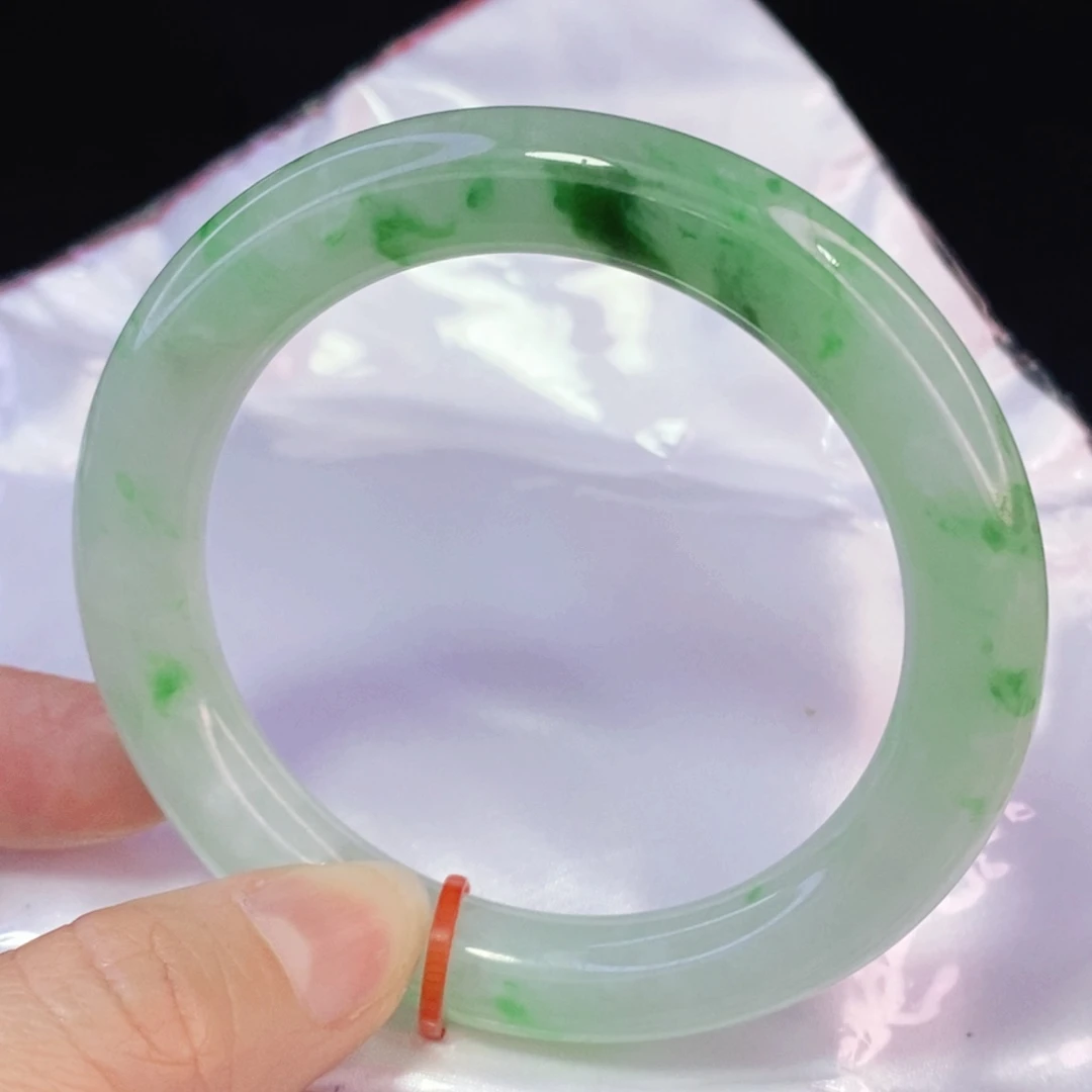 未镶嵌手镯翡翠55.8圆镯